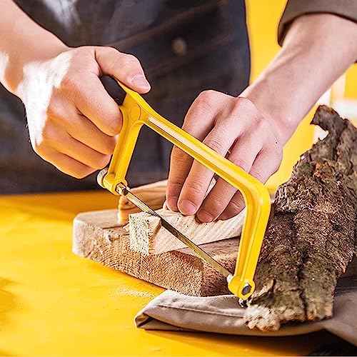 6 in. Mini Hacksaw & mitre Block Set - 150mm Extra Fine Cut Hack Saw with Bi-Metal Blade