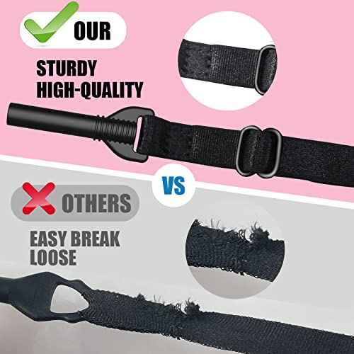 Glasses Strap,Adjustable Eyeglasses Strap 5PCS Anti-Slip Sunglasses Strap for Men Women, Eye Glasses Straps Kids Glasses Strap Sports (8.7-22inch, Black/Pink/Yellow/Purple/Red)