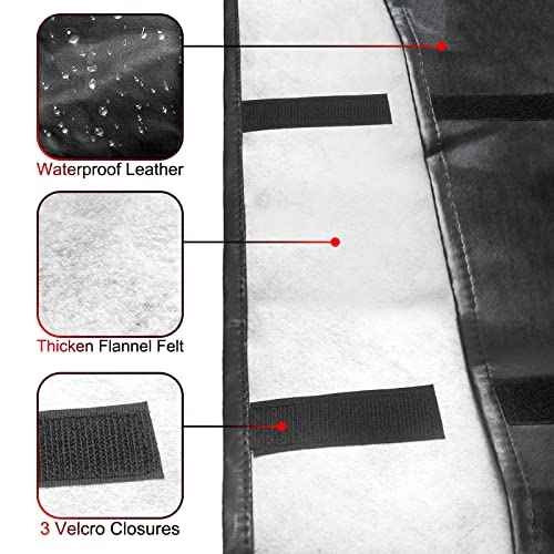 Table Leaf Storage Bag Padded 2 Pack, Heavy Duty Dining Table Leaf Bag, 51'' x 28'' Thick Flannel Backing Dining Table Cover Protector, Scratch Resistant, Fit 50''x 26'' Table Leaves