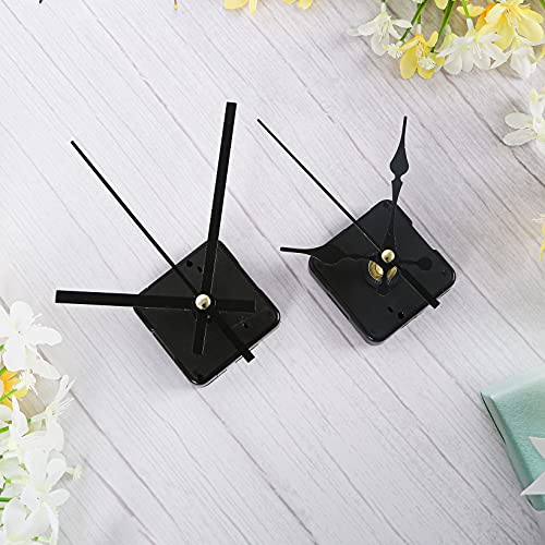 2Pcs Quartz Clock Movement Kit with Hands for DIY Repair and Craft Projects