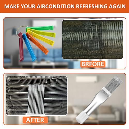 Cenipar 2PCS Air Conditioner Fin Comb Set with FCR6 & Stainless Radiator Fin Combs