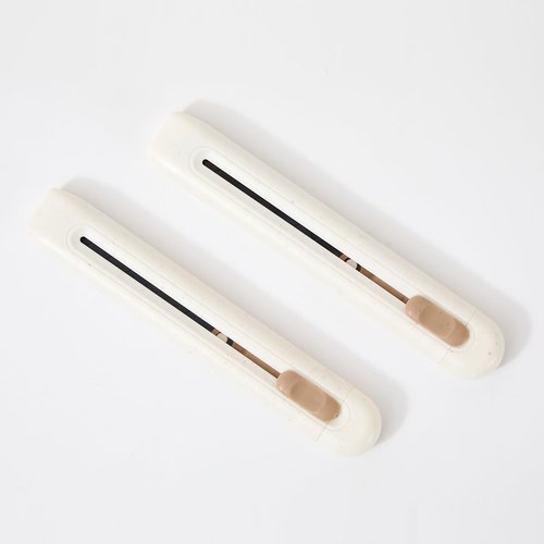 YTMEROK Long handled utility knife titanium-plated Letter Opener Slide Open for Cutting DIY Box Cutter Carton Portable box opener Cutter 2PCS