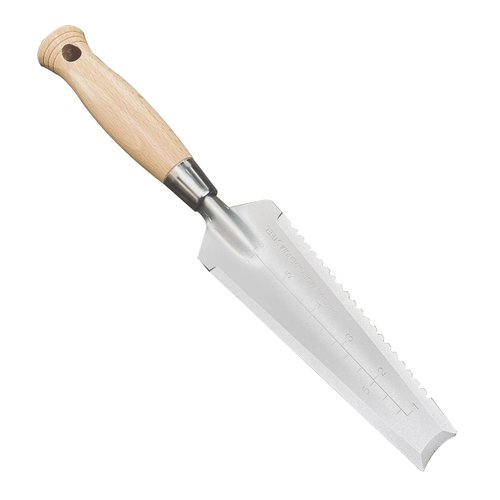 SUMIO 13.3" Alloy Steel Weeding Transplanter, Hori Hori Knife, Digging Trowel with Serrated Edge, Garden Root Cutter, and Dandelion Trowel for Propagation and Transplanting