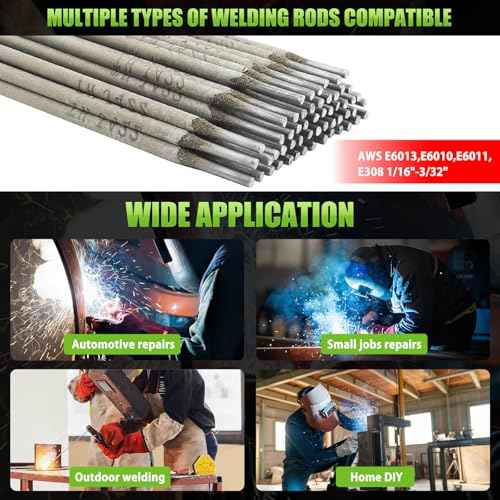 GNI Super MINI Welding Machine, 250Amp 20PCS Rods Stick Welder Machine, Portable ARC Welder Machine 110V, Hot Start Arc Force Anti-Stick Welder for Beginner with Welding Gloves