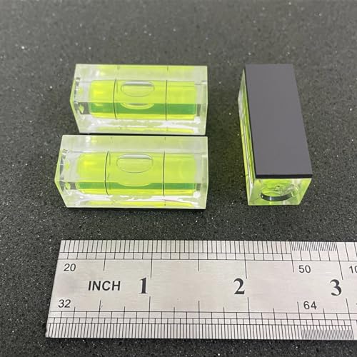 Magnetic Bubble Level 15x15x40mm - 2 Pack Small Square Spirit Levels