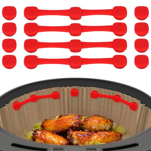 K Kernowo 12Pcs Air Fryer Parchment Paper Magnets - Upgraded Strong Magnetic Buckles