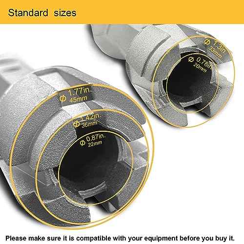 Tub Drain Remover Wrench - Dual Ended for Bath & Shower Drains, Closet Spuds - Heavy Duty Aluminum