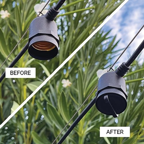 Skillflex 5 Pack E26 Light Socket Safety Caps for String & Recessed Lights