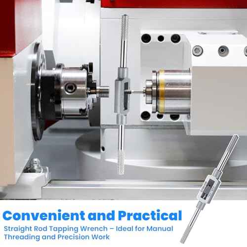 3mm-12mm Adjustable Tap Wrench Handle, 1/16"-1/2" Reamer Steel Adjustable Wrench Hand Tool for Tapping Operations