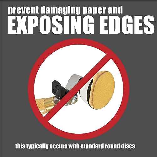 Keystone Flex Edge Gold 2 Inch Sanding Discs, Hook and Loop Wavy Sand Paper for Bowl Sanders and Drill Sanding Attachments, Prevent Shifting, Single Grit - 25 Pack (120 Grit)