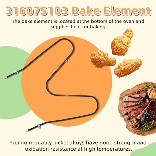 Oven Bake Element 316075103 Replacement for Frigidaire/Kenmore – 19.5 x 18.5 in, 2600W 240V