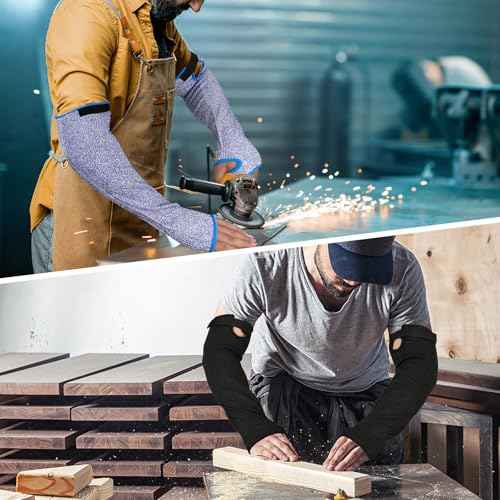 Cut Resistant Arm Sleeves for Men Women, ANSI A6 Arm Protectors for Thin Skin& Bruising for gardening Farming Yard