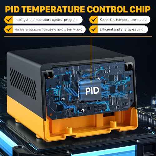 SEEKONE 60W Soldering Station 356¡ÆF - 896¡ÆF£¨180¡É - 480¡ɣ©Soldering Iron Station with 5 Extra Iron Tips, ESD Safe, 3 Preset Channels, ¡ÆC/¨¬F Conversion, Auto Sleep, Calibration Support & Power-on Memory