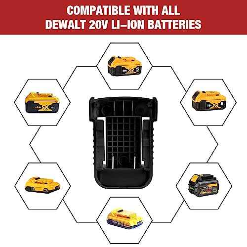 2 Pack USB Charger Adapter Compatible for Dewalt 20V Li-ion Battery with USB Output & Type-C Fast Charging Interface(Adapter Only)£¨Not Made in Dewalt