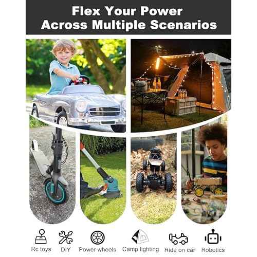 2 Pack 20V Adapter for Dewalt Battery Adapter Compatible with Power Wheels Battery Conversion Upgrade Kit for DIY Rc Car Toys, Robotics and Rc Truck with 30A Fuses Wire Terminals 12AWG Wire