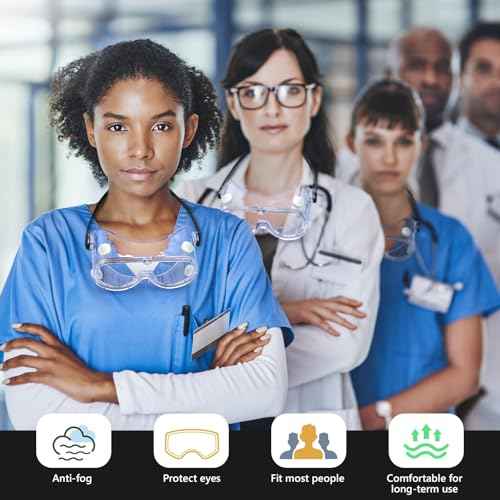 Anti-fog Safety Goggles,Adjustable Chemistry Lab Goggles