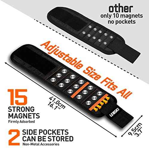 Lenski Stocking Stuffers for Men Adults, Christmas Gifts for Men, Magnetic Wristband Tool Belts Dad Gifts for Men Unique, White Elephant Gifts for Adults, Cool Stuff Gadgets for Men