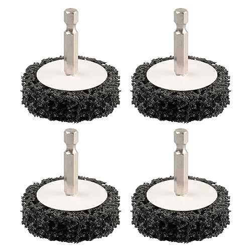 2" 4Pcs Quick Change Easy Strip Discs with 1/4" Hex Shank, Paint Stripper Wheel for Removing Paint, Cleans Welds Rust Removal.