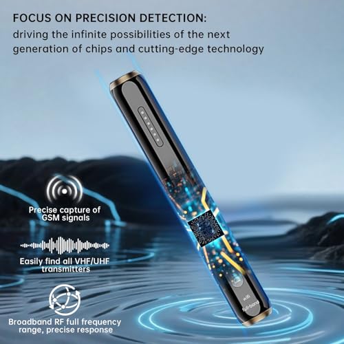 Hidden Camera Detectors ? Small Anti Spy with Audio/Video GPS Tracker RF Detector for Wireless Cameras and Cars Tracking Device - Mini Travel Pen for Finding Spying Voice Recorder Bug Devices S4