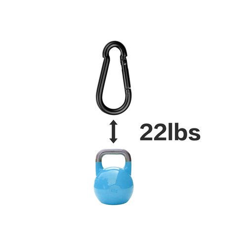M4 Spring Snap Hook Carabiner Clip 1.57 Inch Heavy Duty Snap Hooks Quick Link for Camping, Hiking, Outdoor and Bird Feeders & Dog Leash (20 Pcs), Black