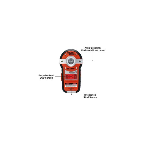 BLACK+DECKER Line Laser, Auto-leveling with Stud Finder (BDL190S)