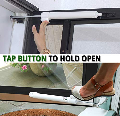 Touch 'n Hold Smooth - Heavy Duty Door Closer System (White)