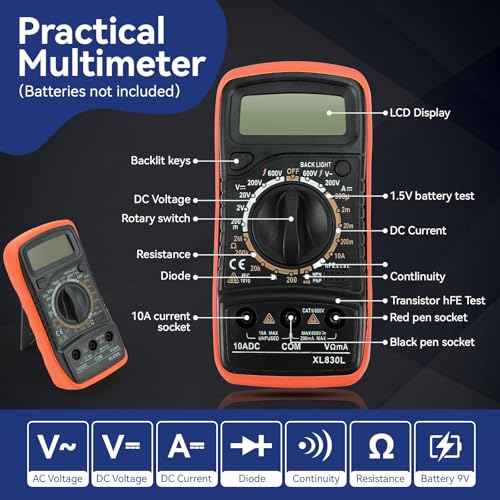 100W Soldering Iron Kit,Adjustable Temperature 180-520¡É Solder Iron,16 In 1 Soldering Iron Kit with 5 Solder Tips,Multimeter,Desoldering Pump,Stand,Tweezers