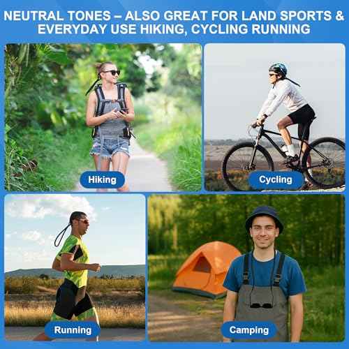 6 Pack Floating Sunglasses Straps for Water Sports ? Buoyant Glasses Strap, Adjustable for Boating, Kayaking, Fishing, Paddleboarding - Secure Anti-Slip Cord, Easy Install for Men & Women