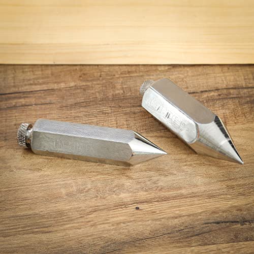 GreatNeck 8oz Plumb Bob for Vertical Alignment, Hexagon Bob, Steel