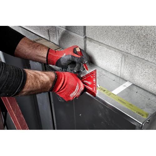 Milwaukee 4-1/2 in Trim Square with Dual 1/4" & 3/8" Heels, Locking Precision