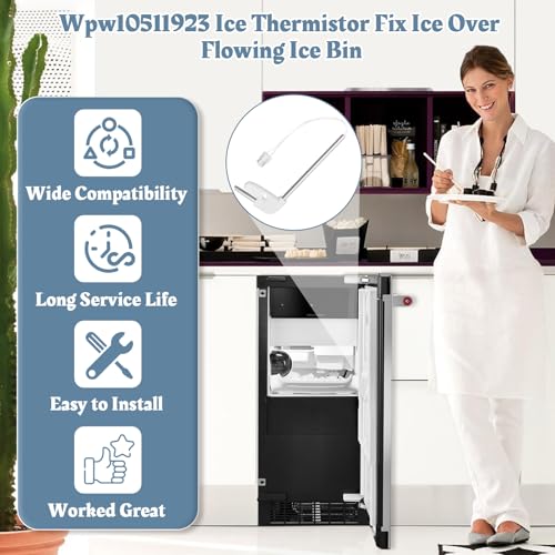 W10511923 Ice Maker Bin Temperature Sensor Replacement for Whirlpool