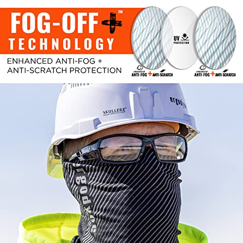 Ergodyne Skullerz ODIN Anti Scratch Safety Glasses, Anti-Fog, ANSI z87.1