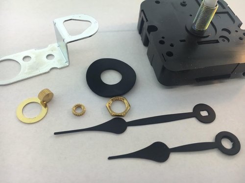 Replacement Part for Takane Battery Clock Movement with Hands 7/8" Shaft fits 1/2" Dial USA DIY Clock Kit Making Supplies for Crafts Precision Tool Hardware Components TB35-67