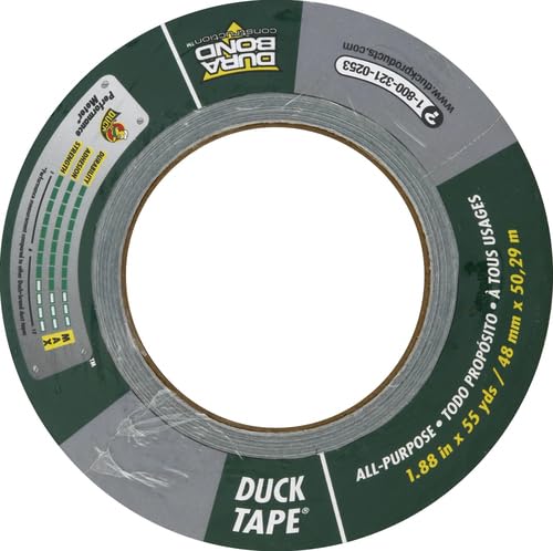 Duck Brand Duct Tape Silver 1.88 Inch x 60 Yard - 1 Roll - USA Made
