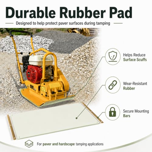 Dpwrrot 56035-047 Plate Compactor Pad for Wen 56035 Pavers 27.56 x 17.5 in
