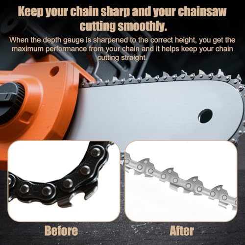 Sinbana Chain Saw Raker Gauge 3/8in Stainless Steel - Depth Gauge (Variation: Chain saw rake depth gauge / 1)