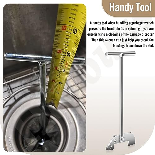 Garbage Disposal Unjamming Wrench - Easy Top-Side Blockage Removal Tool