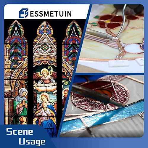 60/40 Solder for Stained Glass, 1 Lb Spool, Dia 1/8"(3.0MM),Tin Lead Stained Glass Supplies