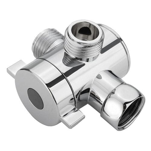 HapGlan 3-Way T-adapter Diverter Adapter Adjustable Shower for Head Arm Mounted Diverter Adapter Bathroom Hardware Accessory