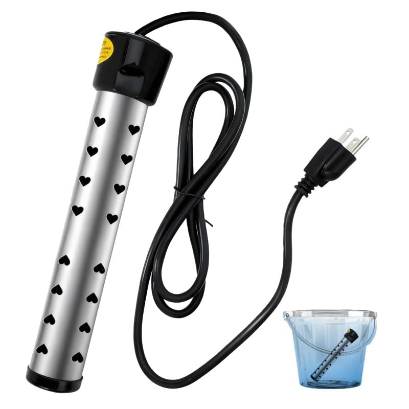 2000W Electric Water Heater with Digital Thermometer Portable Instant Hot Water