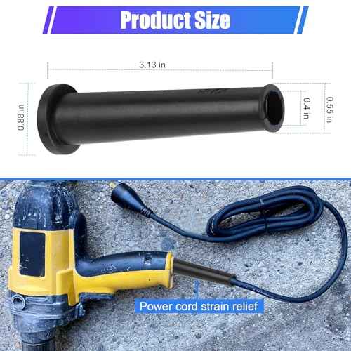 1619X02971 Strain Relief Replacement Part Cord Boot Protector, Rubber Strain Relief Cord Boot for Skil Circular Saw HD5750 5825 HD77 HD77M for Dewalt 330005-01 EC14/2, EC16/3 Power Tools Cord
