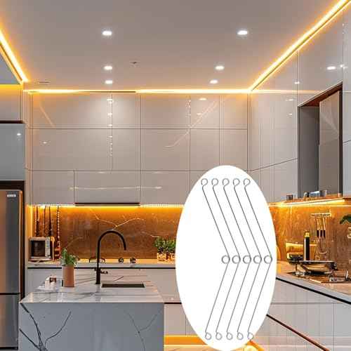 10pcs Metal Recessed Lighting Spring Clips, Silver Torsion Spring Clip, Bathroom Exhaust Fan Ceiling Fan Can Spring Clip, Recessed Lighting Trim Accessories Spring Clips for Recessed Light Cover