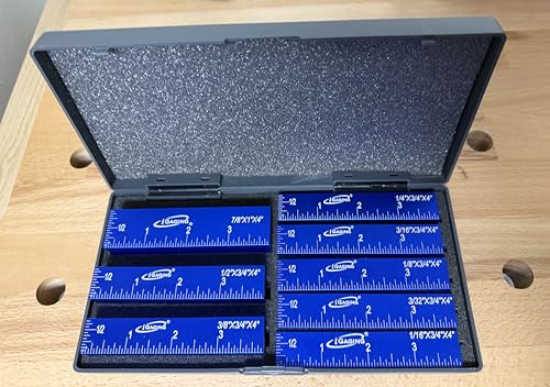 iGaging 8-Piece Aluminum Setup Block Gauge for Woodworking