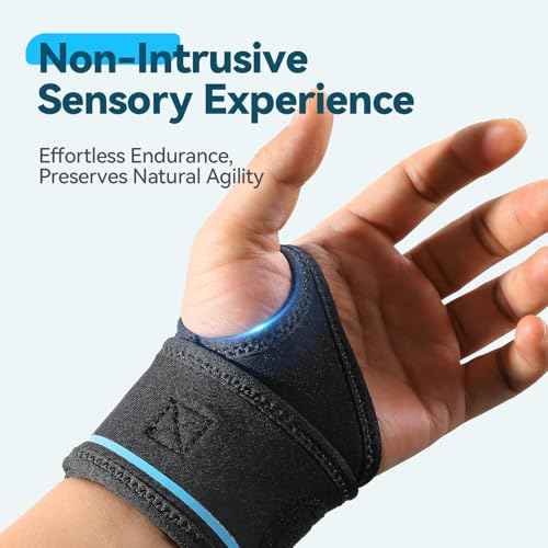 AGPTEK Wrist Hand Brace for Mild Carpal Tunnel Syndrome Arthritis Tendonitis Pain Relief, Adjustable Wrist Support for Weightlifting, Gym, Wrok, Sports, Daily Use- Right Hand
