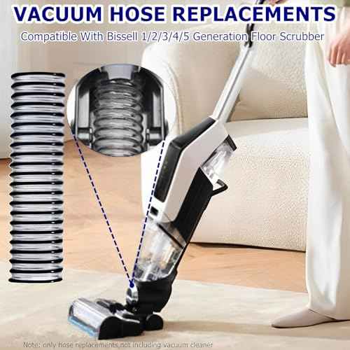 Vacuum Lower Duct Hose Replacement Compatible with Bissell 1/2/3/4/5 Generation Floor Scrubber,Lower Hose Replacements,Vacuum Accessies (1PCS)