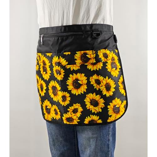 Waterproof Cleaning Apron with 7 Pockets, Cleaning Supplies for Housekeeping, Lightweight and Durable Maid Apron