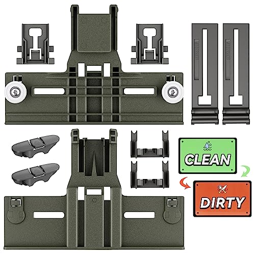 Upgraded W10350375 W10712395 Dishwasher Top Rack Adjuster Parts Kit, 11 Pack