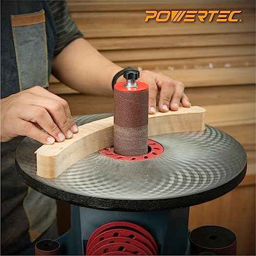 POWERTEC 11204 4.5" Sanding Sleeves for Spindle Sander | 80 Grit | Aluminum Oxide Sandpaper Sanding Sleeves 4-1/2¡± Long in 6 Diameters 1/2¡±, 3/4¡±, 1¡±, 1-1/2¡±, 2¡± and 3¡± ? 6 Pk