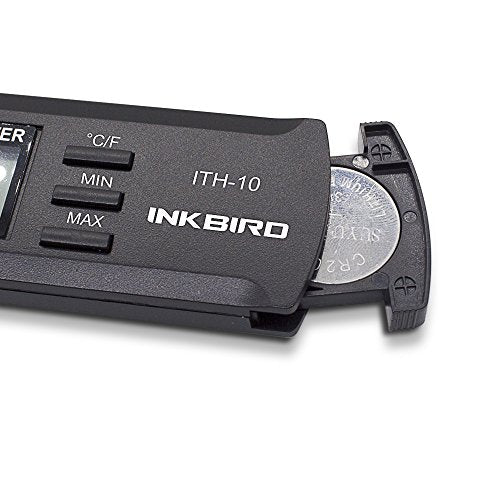 Inkbird ITH-10 Digital Thermometer & Hygrometer for Guitar Case – Temperature & Humidity Monitor (Black)