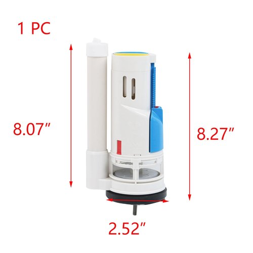 T Tulead 8.27 Inch Toilet Flush Valve Toilet Repair Kit Dual Flush Valve Replacement for One-Piece Toilet